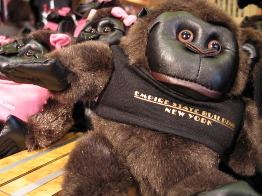 Boneco de pelúcia do gorila King Kong