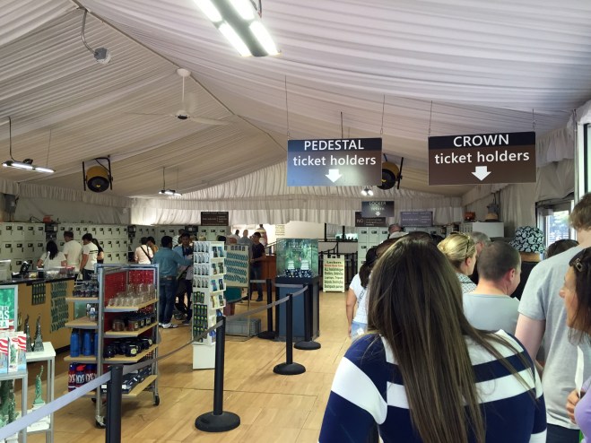 Acesso à parte interna da Estátua da Liberdade