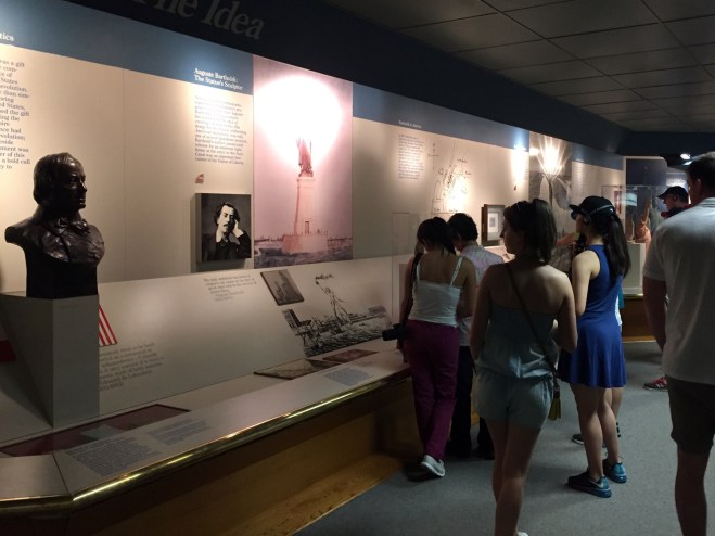 Museu dentro da Estátua da Liberdade