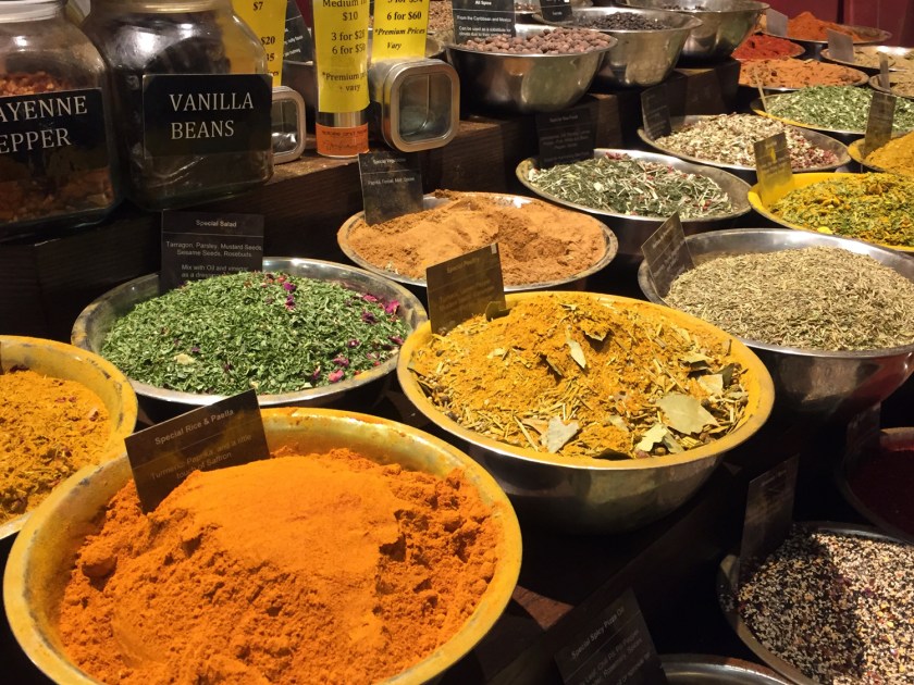 Temperos vendidos à granel no Chelsea Market