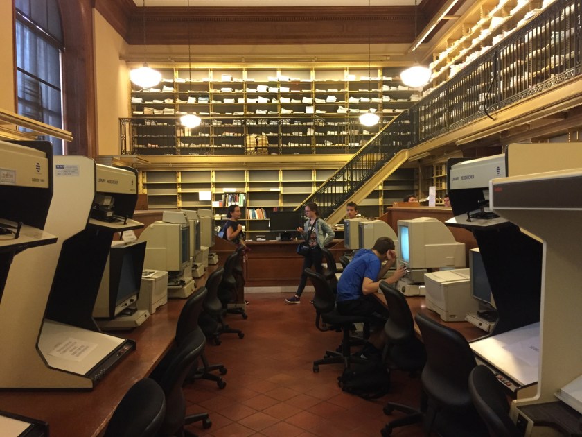 Milstein Division Microform Room