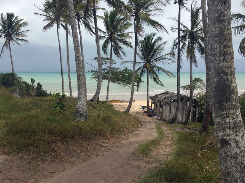 Chegada à praia do Calambrião