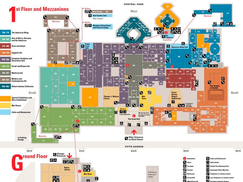 Mapa de um dos andares do Metropolitan
