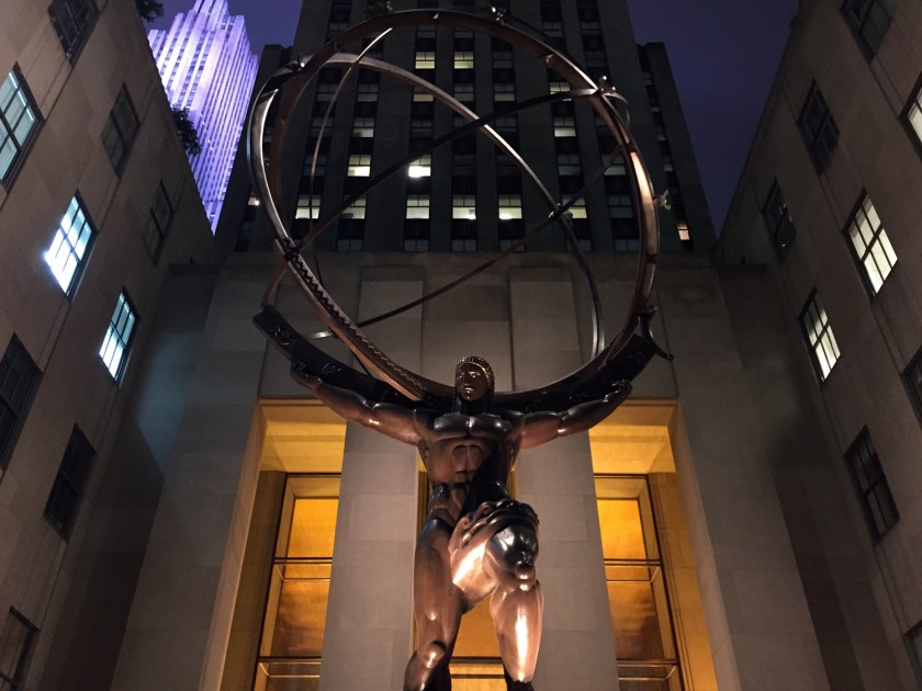 Escultura de Atlas, no Rockfeller Center