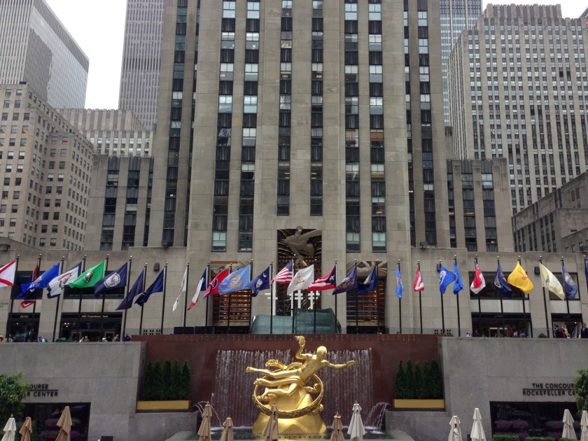 Escultura de Prometheus, na Rockefeller Plaza
