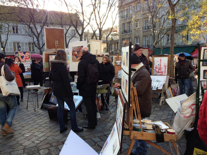 Obras à venda na Place du Tertre
