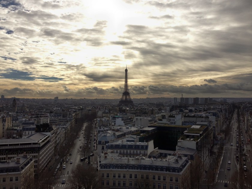 Torre Eiffel vista do Arco do Triunfo