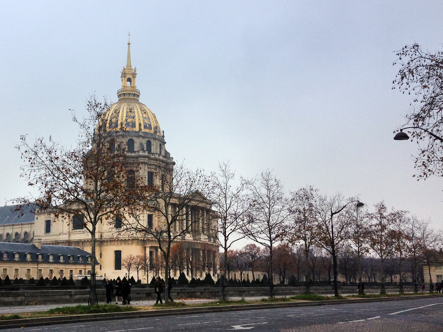 Fachada sul do Les Invalides