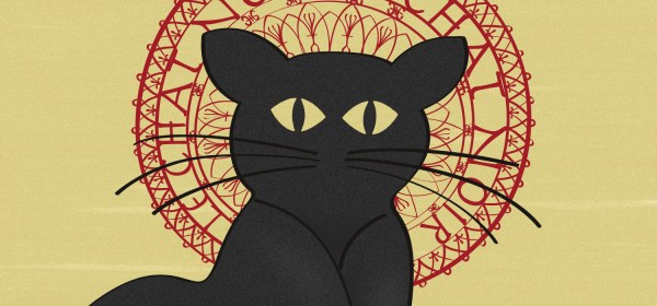 Detalhe do pôster Le Chat Noir