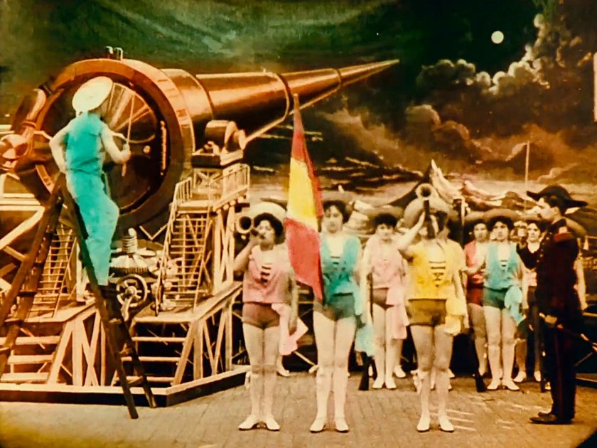 Fotograma da versão colorida de Viagem à Lua