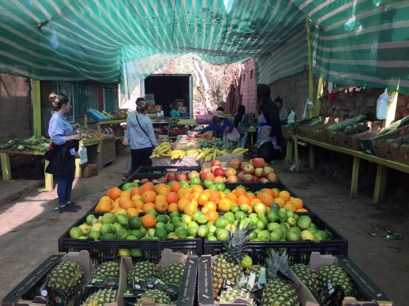 Feirinha de frutas e legumes