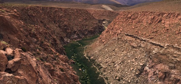 Vale no deserto do Atacama