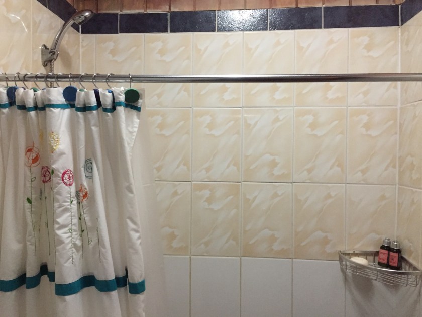 Banheiro com cortina