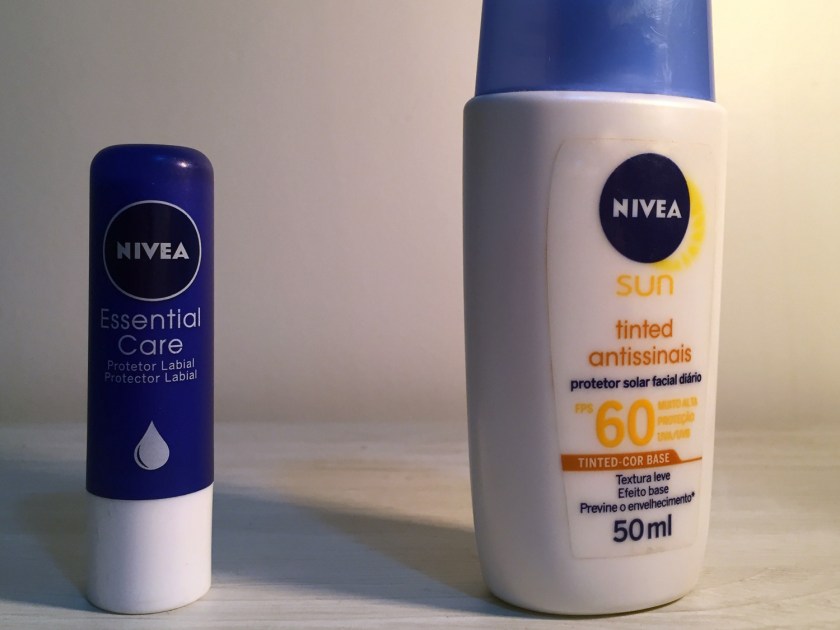 Protetor solar para pele e lábios