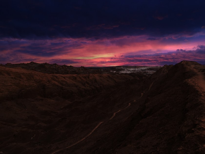 Pôr do sol na Duna Mayor