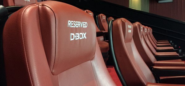 Poltronas reservadas da D-BOX