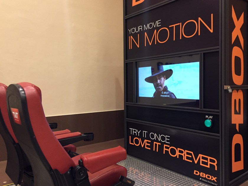 Poltronas para experimentar a D-BOX