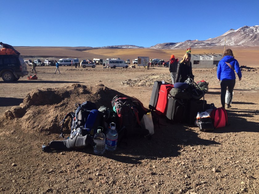 Malas separadas por grupos de viagem