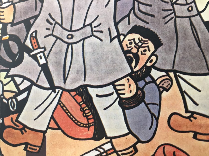 Detalhe da capa do livro As aventuras do bom soldado Švejk