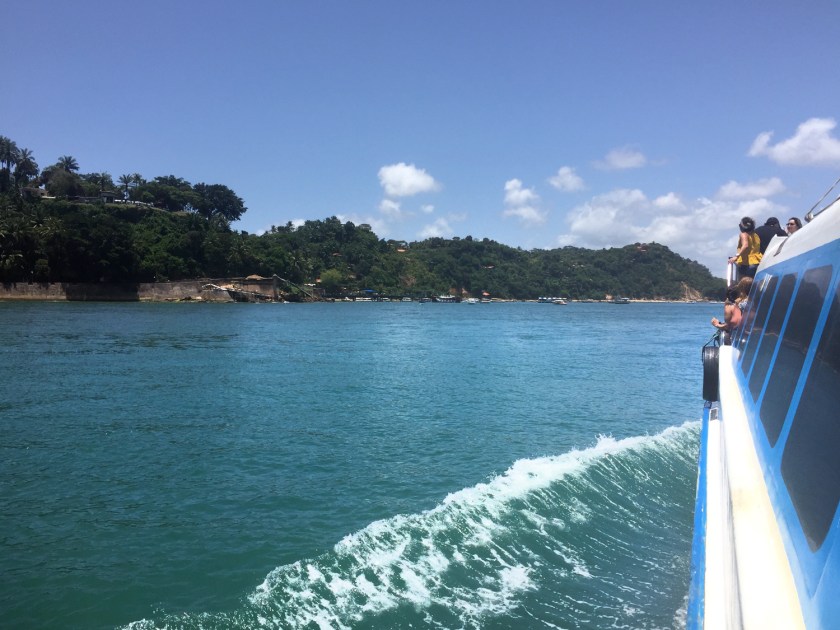Chegada do catamarã em Morro de São Paulo