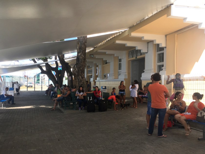 Espera para embarque