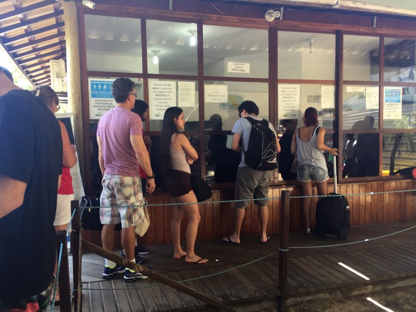 Pagamento da taxa na entrada