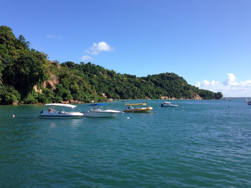 Chegada no porto de Morro de São Paulo