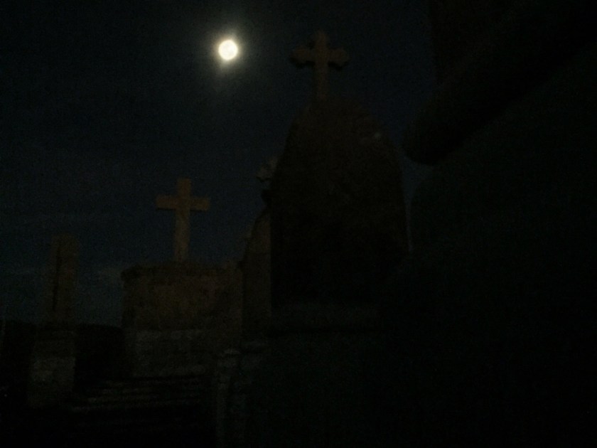 Cerro Calvario à luz da lua