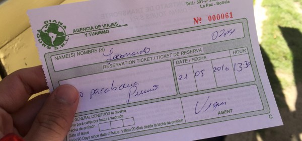 Passagem de ônibus de Copacabana para Puno