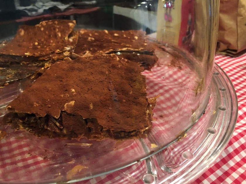 Tabletón de mil folhas com doce de leite