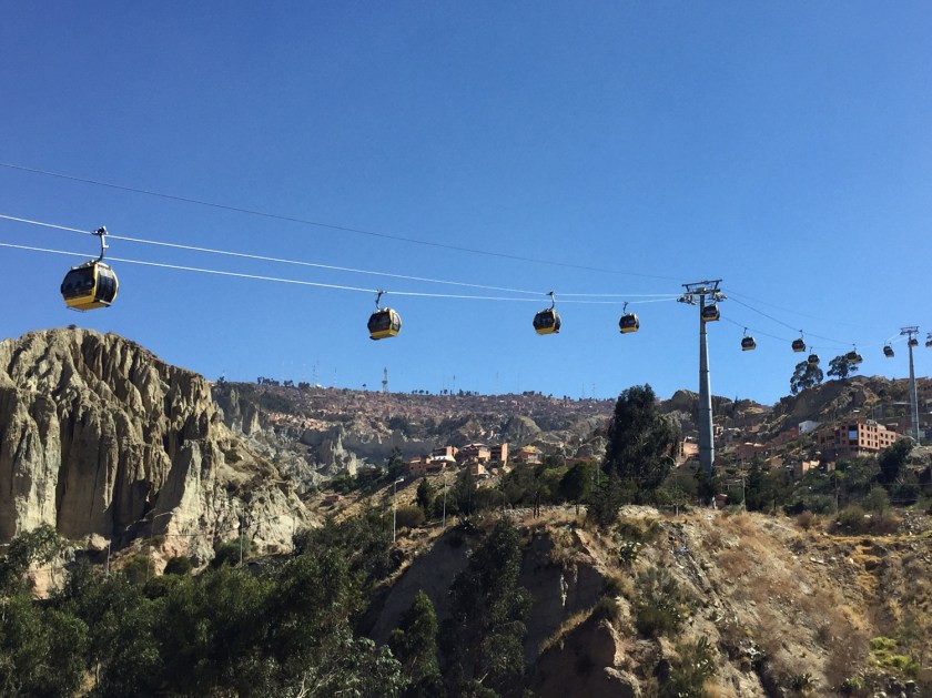 Linha amarela do teleférico de La Paz
