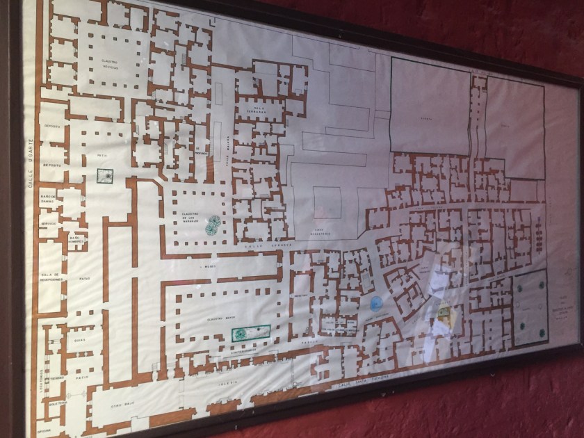 Mapa do Monasterio de Santa Catalina