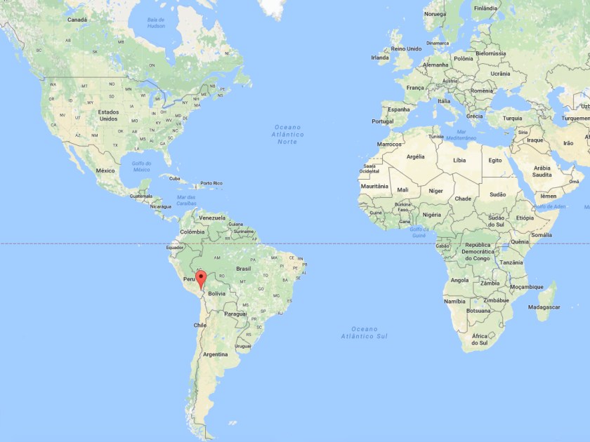 Localização de Puno no Mapa Mundi