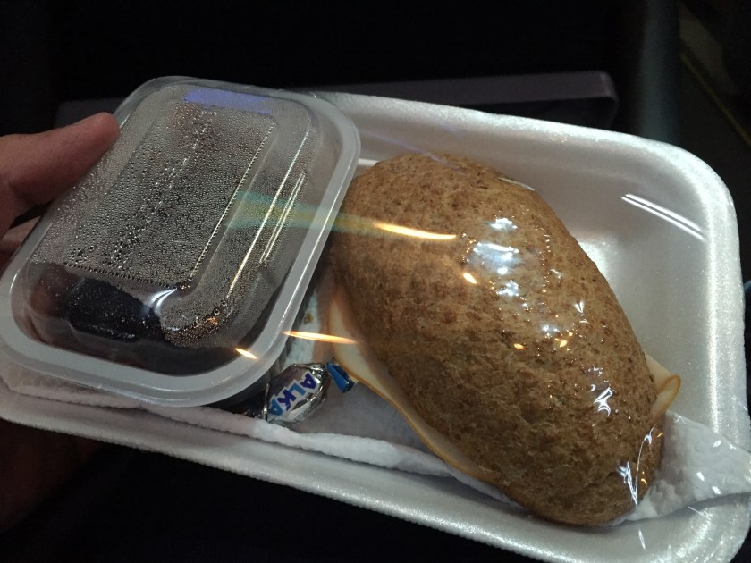 Jantar servido no ônibus