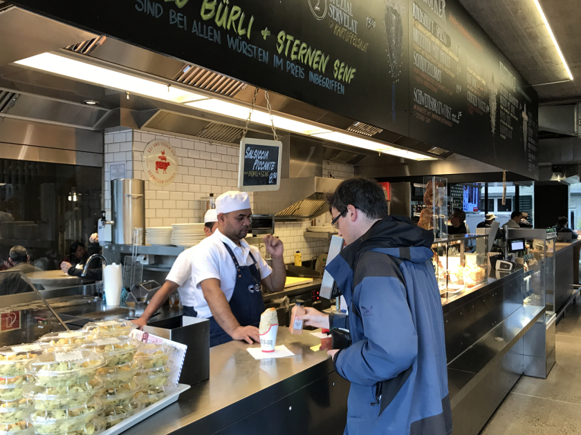 Balcão de pedidos e pagamentos