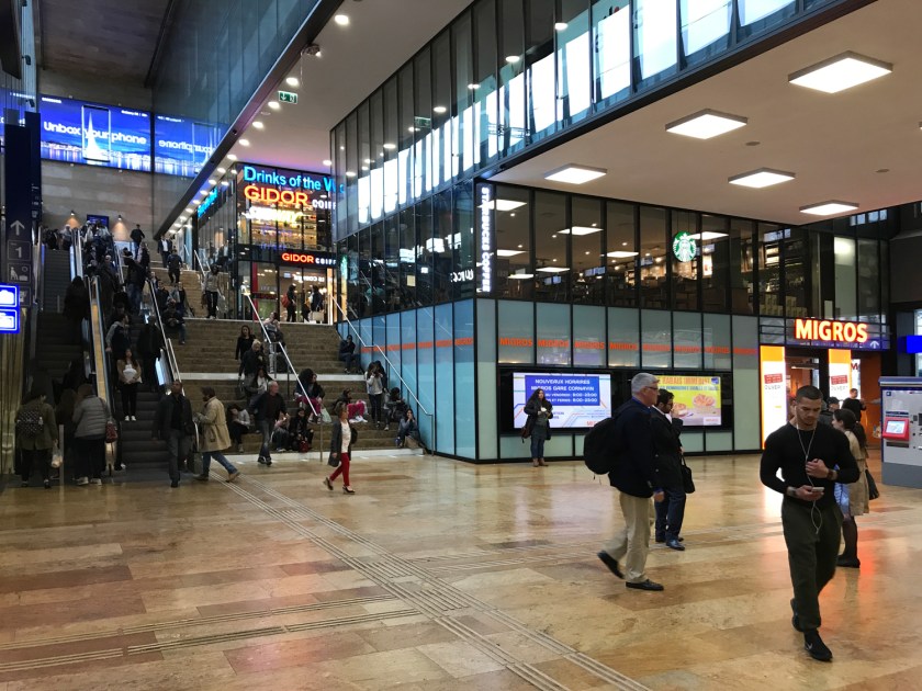 Lojas na estação de trens