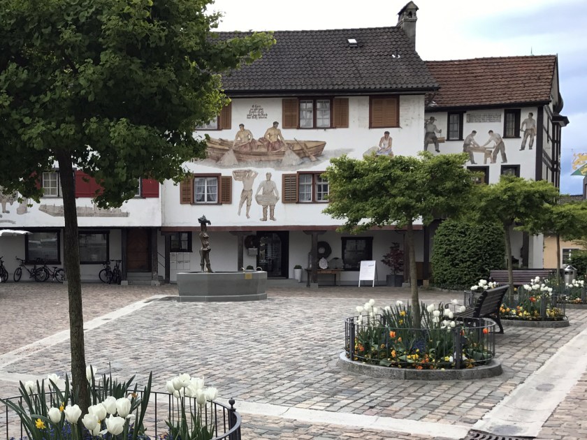 Praça na frente do beco Postgasse