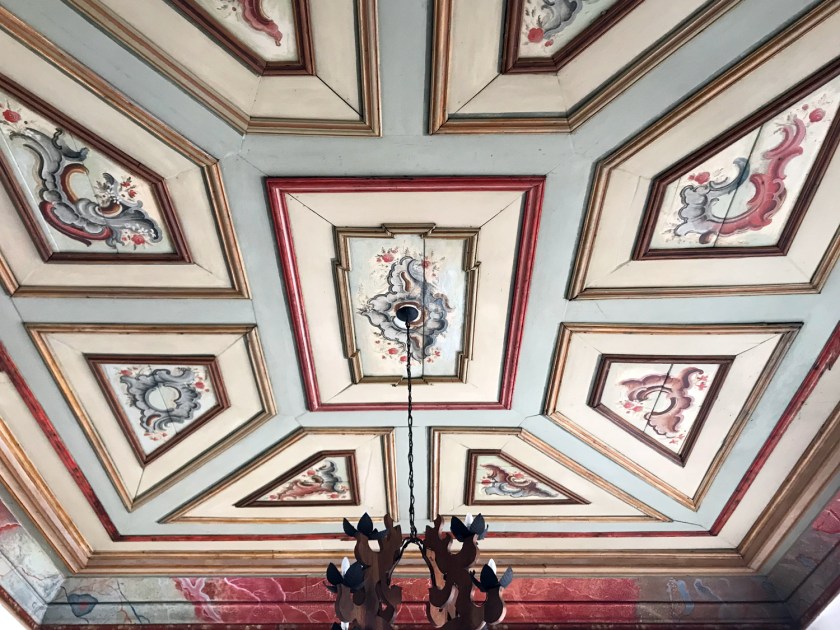 Pintura original do forro