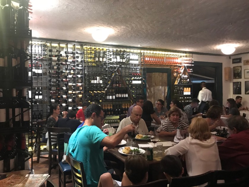 Adega do restaurante