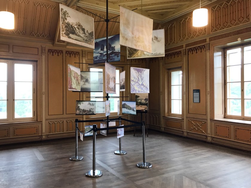 Exposição da história do castelo e das cataratas