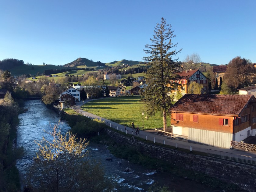 Vista da parte rural da vila