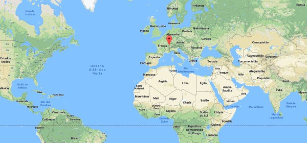 Localização de Lausanne no Mapa Mundi