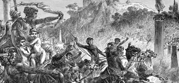 Ilustração das Olimpíadas da Grécia Antiga