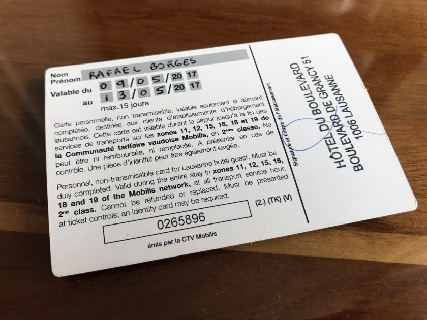 Bilhete do transporte público