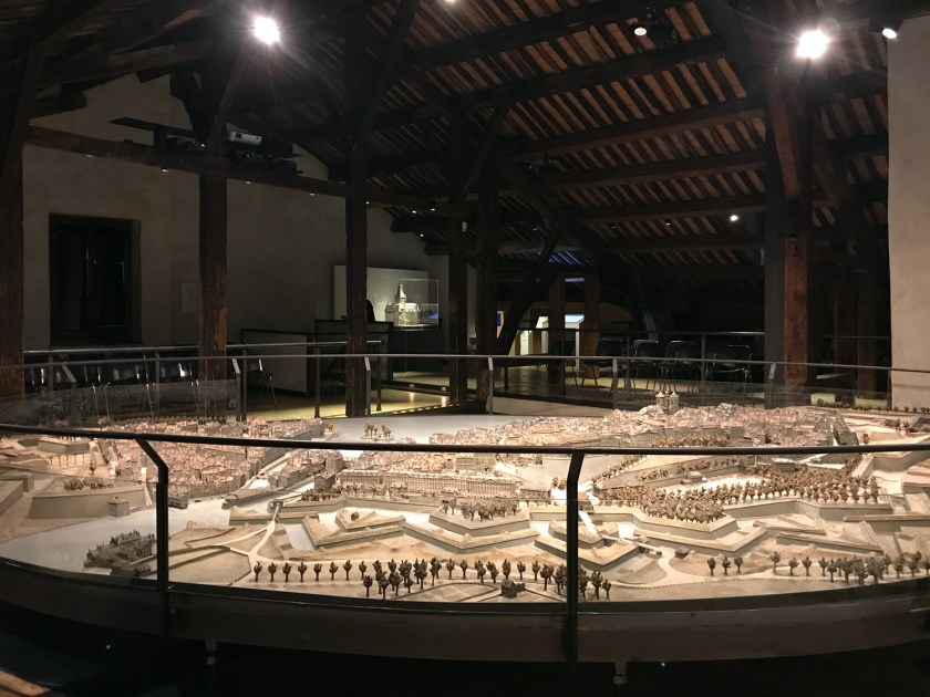 Maquete da cidade em 1850