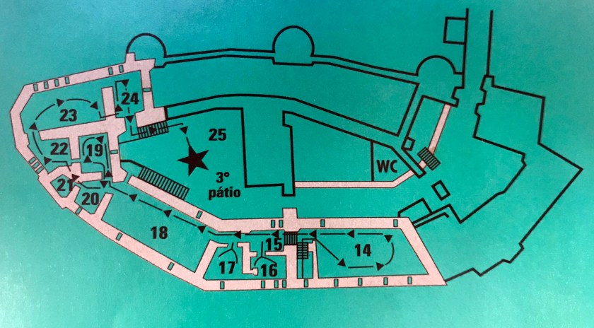 Mapa do Château de Chillon