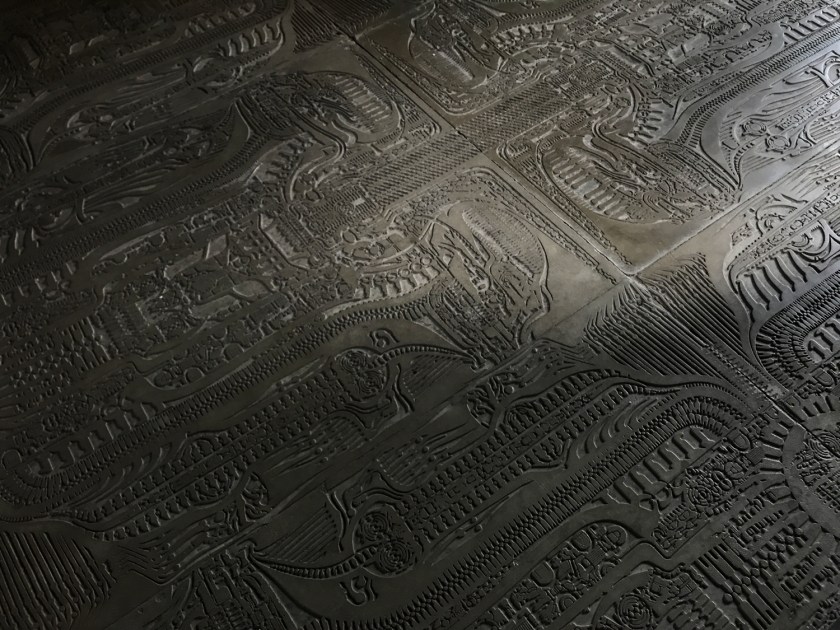 O piso é todo trabalhado