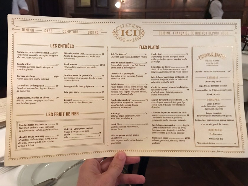 Cardápio de refeições