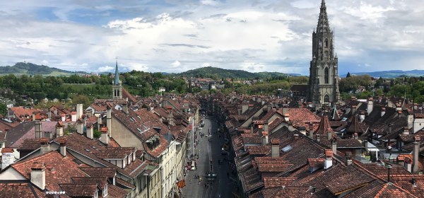 Centro histórico visto do alto da torre
