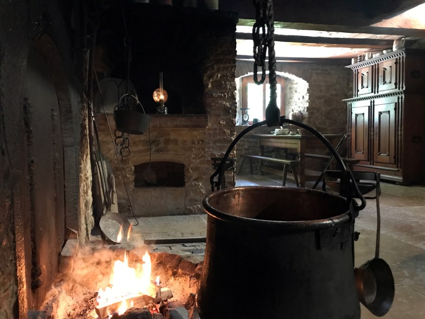 Cozinha de uma das casas
